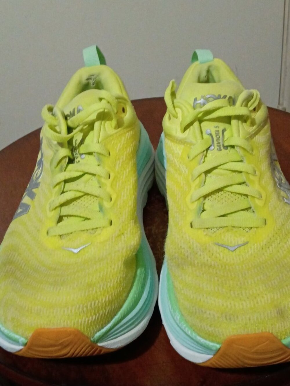 Hoka One One Gaviota 5 Womens  Size 7B Shoes Yellow Running Sneaker 1134235 CGSO - Picture 13 of 14